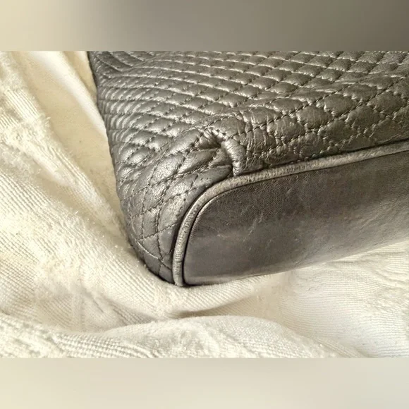 Bally Black Quilted Tote Bag with Gold Accents - Picture 5 of 12